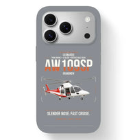 Thumbnail for Leonardo AW109SP GrandNew design on gray magsafe iphone case, for iPhone 17 Pro