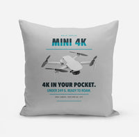 Thumbnail for DJI Mini 4K design on light gray pillow