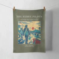 Thumbnail for VINTAGE G4503 - The Ferry Pilots - Designed Towels design on greenarmy