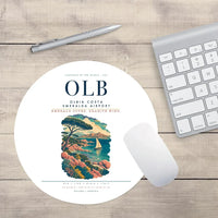 Thumbnail for Olbia Costa Smeralda Airport (OLB) design on white round mouse pad