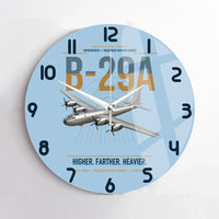 Thumbnail for B-29A Superfortress design on light blue no frame wall clock