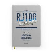 Thumbnail for Avro RJ100 design on light gray notebook