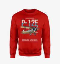 Thumbnail for Boeing P-12E design on red sweatshirt