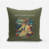Thumbnail for VINTAGE G4106 - The Radio Room - Designed Pillows design on greenarmy