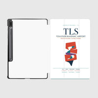 Thumbnail for Toulouse-Blagnac Airport (TLS) design on white samsung tablet tablet case