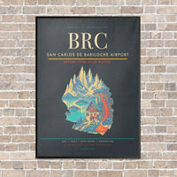 Thumbnail for San Carlos de Bariloche Airport BRC - Canvas Framed - Gray