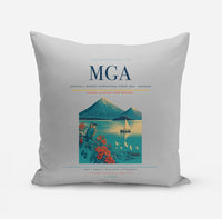 Thumbnail for Augusto C. Sandino International Airport (MGA) design on light gray pillow