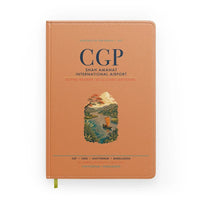 Thumbnail for Shah Amanat International Airport Chattogram (CGP) design on orange notebook