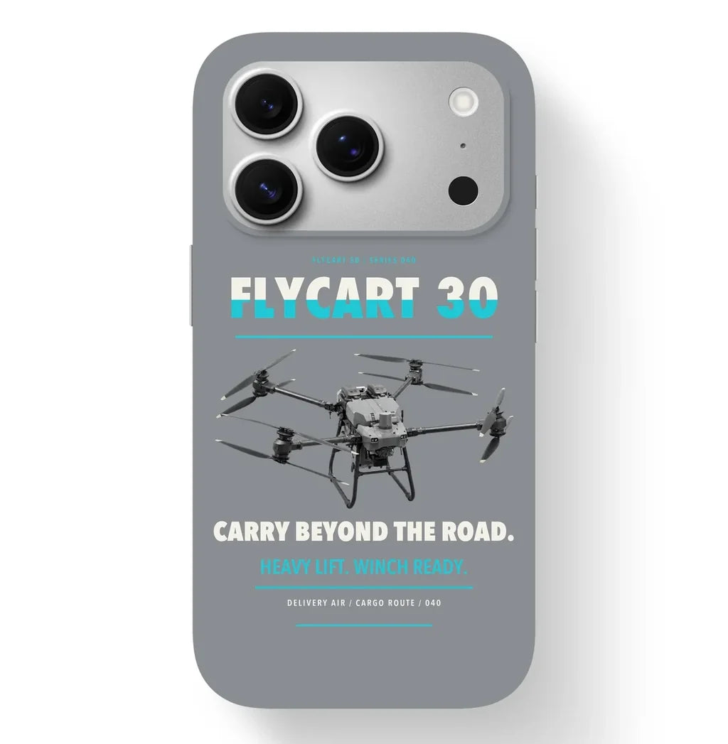 DJI FlyCart 30 Case design on gray iphone case