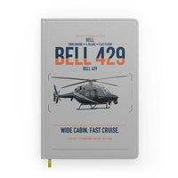Thumbnail for Bell 429 design on light gray notebook