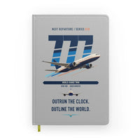 Thumbnail for Boeing 777-200LR design on light gray notebook