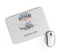 Thumbnail for Airbus Helicopters H225M Caracal design on light gray rectangle mouse pad