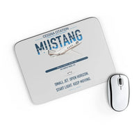 Thumbnail for Cessna Citation Mustang design on light gray rectangle mouse pad