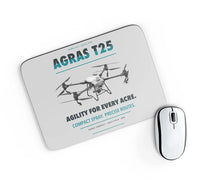 Thumbnail for DJI Agras T25 design on light gray rectangle mouse pad