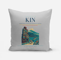Thumbnail for Norman Manley International Airport (KIN) design on light gray pillow