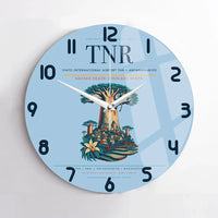 Thumbnail for Ivato International Airport (TNR) design on light blue no frame wall clock