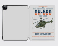 Thumbnail for Bell OH-58D Kiowa Warrior design on light gray ipad tablet case