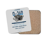 Thumbnail for O-360 design on light gray 1 piece coaster