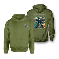 Thumbnail for VINTAGE G4321 - The First Passenger Ticket - Double-Side Hoodie design on greenarmy double side