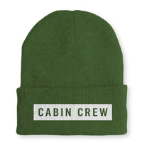 Thumbnail for Cabin Crew Text Embroidered Beanie - view 6