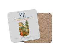 Thumbnail for Vinh International Airport (VII) design on light gray 1 piece coaster