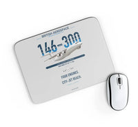 Thumbnail for BAe 146-300 design on light gray rectangle mouse pad