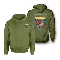 Thumbnail for VINTAGE G4289 - The Salmon Run Charter - Double-Side Hoodie design on greenarmy double side