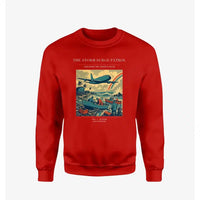 Thumbnail for VINTAGE G4367 - The Storm Surge Patrol - Designed Sweatshirts design on red