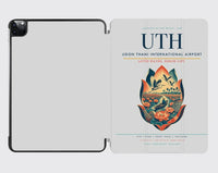 Thumbnail for Udon Thani International Airport (UTH) design on light gray ipad tablet case