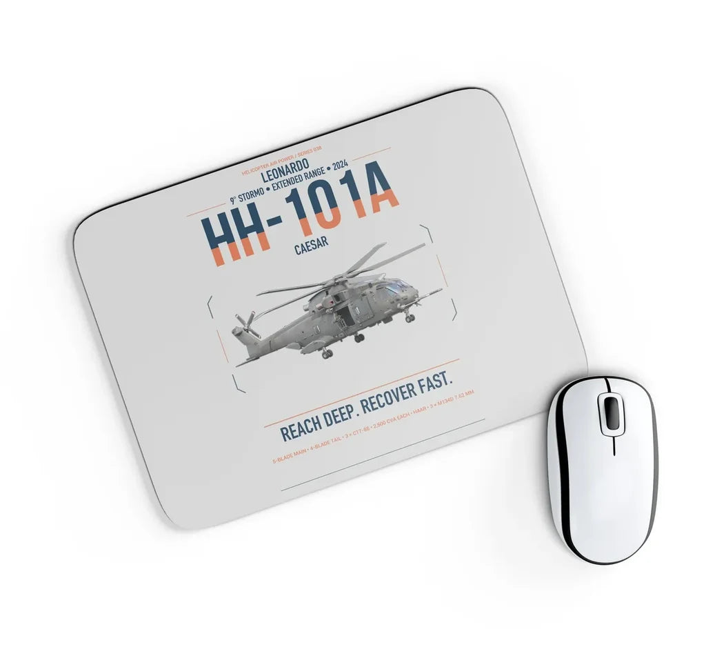 Leonardo HH-101A Caesar design on light gray rectangle mouse pad
