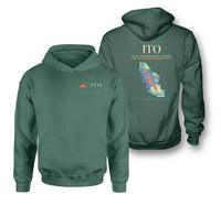 Thumbnail for Hilo International Airport (ITO) design on green double-side hoodie