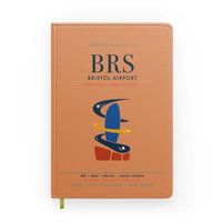 Thumbnail for Bristol Airport (BRS) design on orange notebook