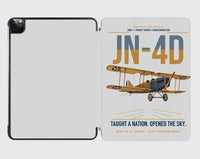 Thumbnail for Curtiss JN-4D Jenny design on light gray ipad tablet case
