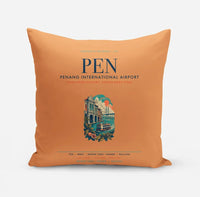 Thumbnail for Penang International Airport (PEN) design on orange pillow