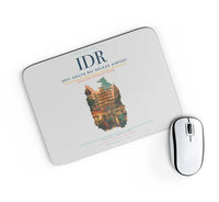 Thumbnail for Devi Ahilya Bai Holkar Airport (IDR) design on light gray rectangle mouse pad