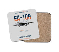 Thumbnail for EA-18G Growler Control The Spectrum design on light gray 1 piece coaster