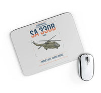 Thumbnail for Aérospatiale SA 330B Puma design on light gray rectangle mouse pad