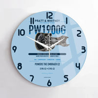Thumbnail for PW1900G design on light blue no frame wall clock