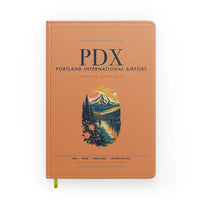 Thumbnail for Portland International Airport (PDX) design on orange notebook