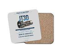 Thumbnail for JT3D design on light gray 1 piece coaster