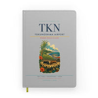 Thumbnail for Tokunoshima Airport (TKN) design on light gray notebook