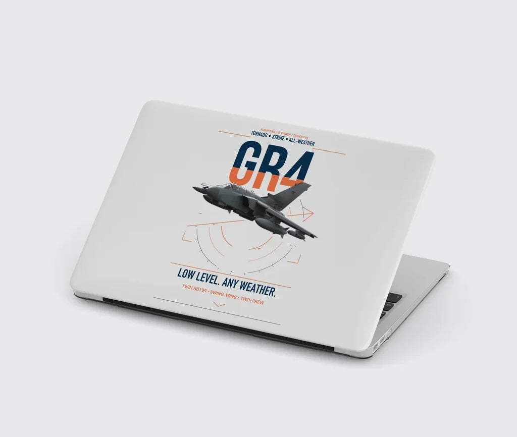 Panavia Tornado GR4 design on light gray MacBook case