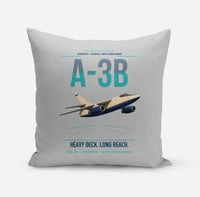 Thumbnail for A-3B Skywarrior design on light gray pillow