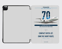 Thumbnail for Fokker 70 design on light gray ipad tablet case