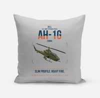 Thumbnail for Bell AH-1G Cobra design on light gray pillow