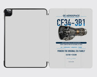 Thumbnail for CF34-3B1 design on light gray ipad tablet case
