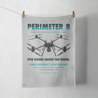 Thumbnail for Skyfront Perimeter 8 design on light gray towel