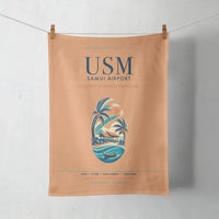 Thumbnail for Samui Airport Koh Samui (USM) design on orange towel