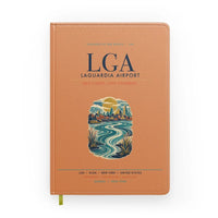 Thumbnail for New York LaGuardia Airport (LGA) design on orange notebook