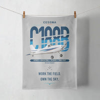 Thumbnail for Cessna A188B AgTruck design on light gray towel